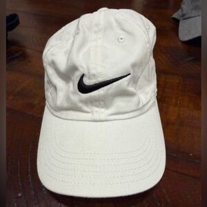 Nike Classic White Hat with Black Swoosh